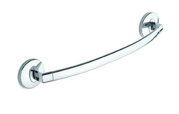 METAFORM - PORTA ASCIUGAMANI A PARETE EOS 788 - IN OTTONE CROMATO - LUNGHEZZA 56CM