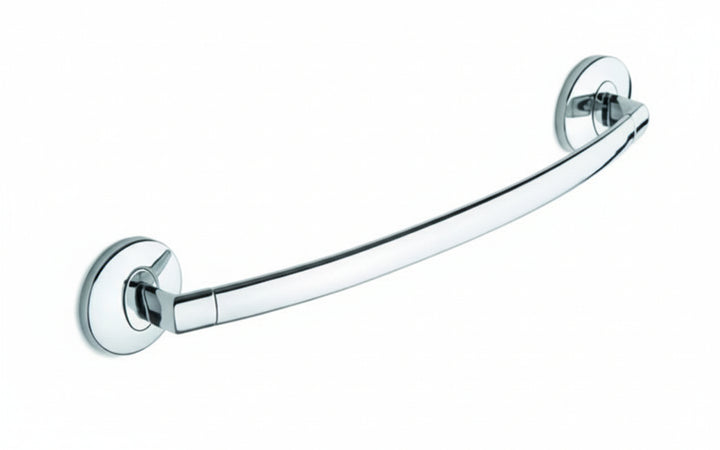 METAFORM - PORTA ASCIUGAMANI A PARETE "EOS 788" - IN OTTONE CROMATO - LUNGHEZZA 56CM