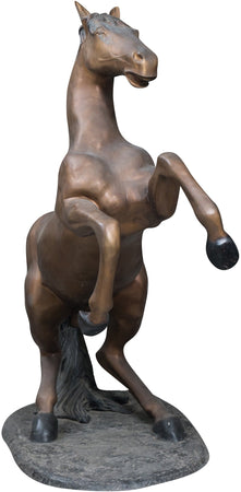 Biscottini Cavallo in fusione di bronzo L125xPR62xH154 cm Scultura dimensioni realizzazione