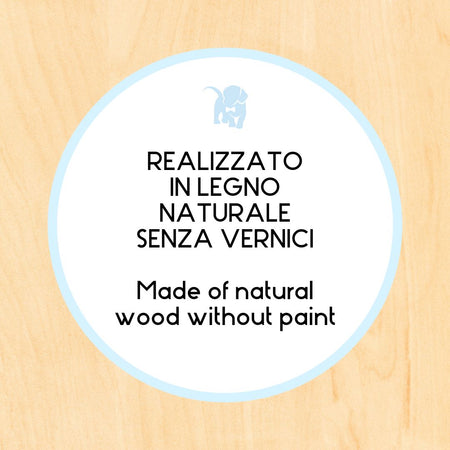 Lettino Montessori ONDA bianco 180 x 90 cm