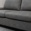 Divano 2 Posti da Salotto e Ufficio soggiorno studio Salvaspazio con Seduta Imbottita e Braccioli Regolabili, 200x88x86 cm, Grigio F839-555V00GYA