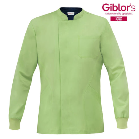 Casacca Uomo Silvano Pistacchio Dentista Manica Lunga Casacca Infermiere