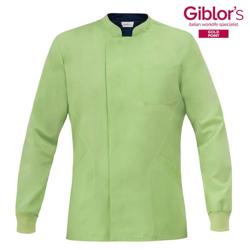 Casacca Uomo Silvano Pistacchio Dentista Manica Lunga Casacca Infermiere
