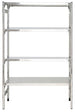 Scaffale in acciaio con piani lisci ad incastro cm. 110x30x180h