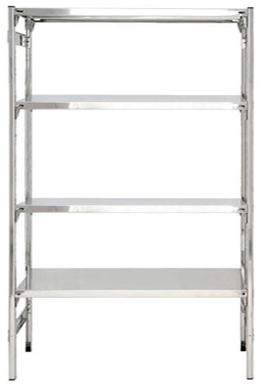SCAFFALATURA a piani in acciaio inox per settore alimentare cm. 110x60x180h