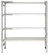 Scaffale acciaio inox per cucine mense ristoranti panetterie cm. 160x60x180h