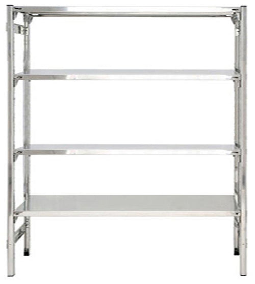 Scaffale acciaio inox per cucine mense ristoranti panetterie cm. 160x60x180h