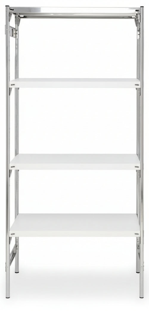 Scaffale inox per alimenti e cibi per cucine con piani lisci o forati cm. 60x40x180h