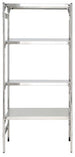Scaffale inox per alimenti e cibi per cucine con piani lisci o forati cm. 60x40x180h