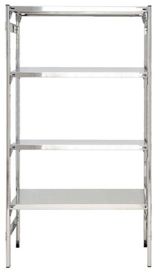 Scaffalatura lineare e modulabile in acciaio inox cm. 80x60x180h