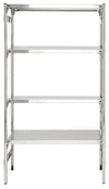 Scaffalatura lineare e modulabile in acciaio inox cm. 80x60x180h