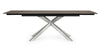 Tavolo Arzachel allungabile rettangolare con piano in ceramica con supporto in vetro temperato da 240 x 90cm