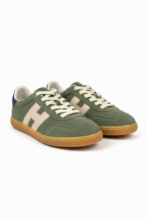 Hogan Sneakers Militare/rosa da donna