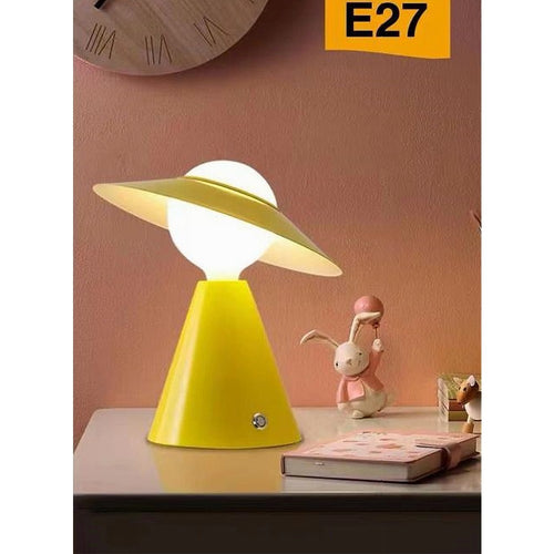 Lampada Da Tavolo Decorativa Con Paralume A Cappello Orientabile Lume E27 D13