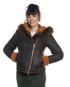 Naomi Montone - Giacca Donna Arancio in vero Montone