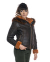 Naomi Montone - Giacca Donna Arancio in vero Montone