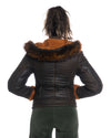 Naomi Montone - Giacca Donna Arancio in vero Montone