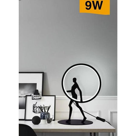 Lampada Da Tavolo 9w Scultura Corpo Uomo A Led Lume Luce 3000k 4000k 6500k D02-n