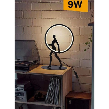 Lampada Da Tavolo 9w Scultura Corpo Uomo A Led Lume Luce 3000k 4000k 6500k D02-n