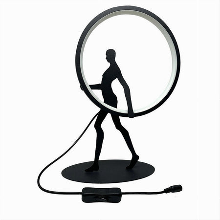 Lampada Da Tavolo 9w Scultura Corpo Uomo A Led Lume Luce 3000k 4000k 6500k D02-n