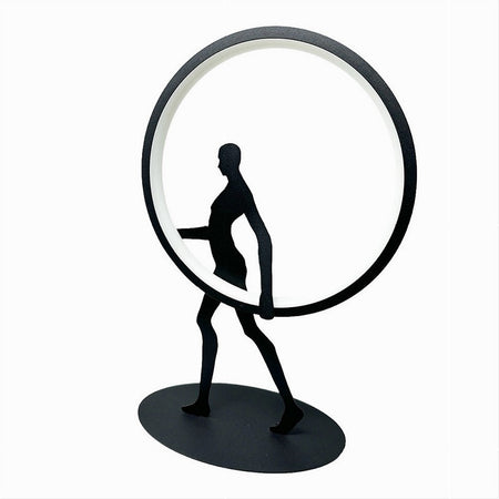 Lampada Da Tavolo 9w Scultura Corpo Uomo A Led Lume Luce 3000k 4000k 6500k D02-n