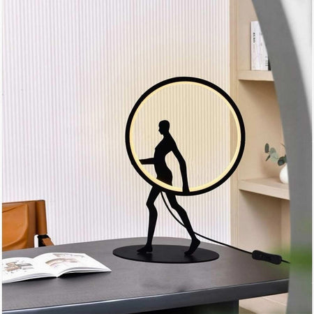 Lampada Da Tavolo 9w Scultura Corpo Uomo A Led Lume Luce 3000k 4000k 6500k D02-n