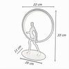 Lampada Da Tavolo 9w Scultura Corpo Uomo A Led Lume Luce 3000k 4000k 6500k D02-n