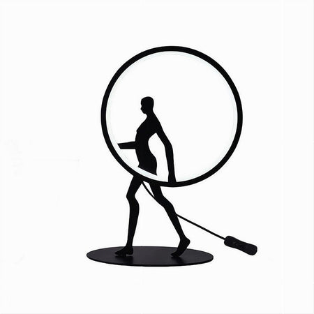 Lampada Da Tavolo 9w Scultura Corpo Uomo A Led Lume Luce 3000k 4000k 6500k D02-n
