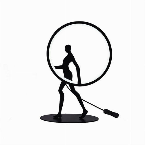 Lampada Da Tavolo 9w Scultura Corpo Uomo A Led Lume Luce 3000k 4000k 6500k D02-n