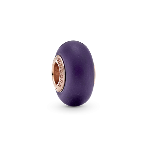 Pandora Vetro di Murano Viola Opaco