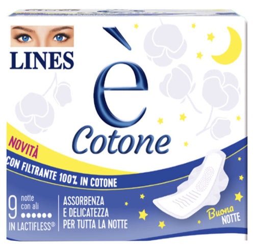 Lines e' cotone notte 9pz