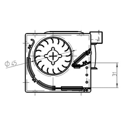 Ventola tangenziale FERGAS 4A3406 stufe a pellet 14706050