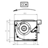 Ventola tangenziale FERGAS 4A3406 stufe a pellet 14706050