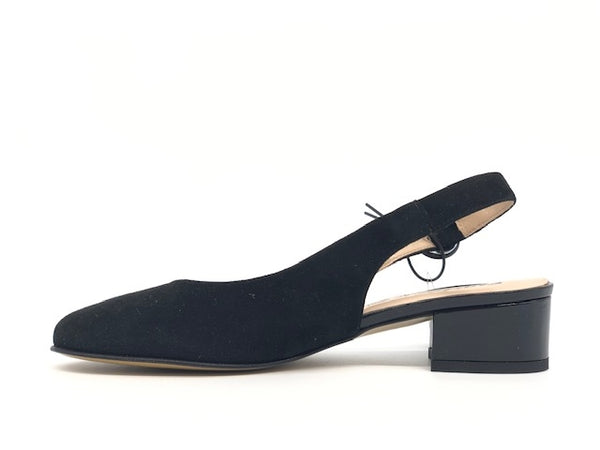 ENVAL SOFT Slingback donna scamosciato nero