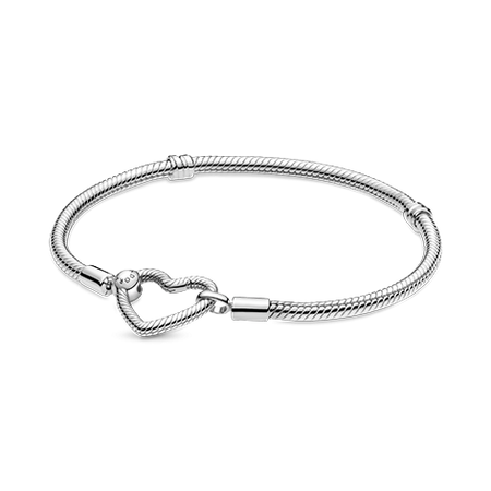 Pandora Bracciale con Chiusura a Cuore Componiibile