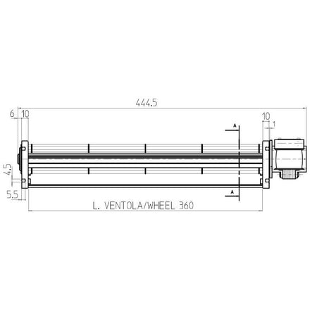 Ventola tangenziale FERGAS 4A3406 stufe a pellet 14706050