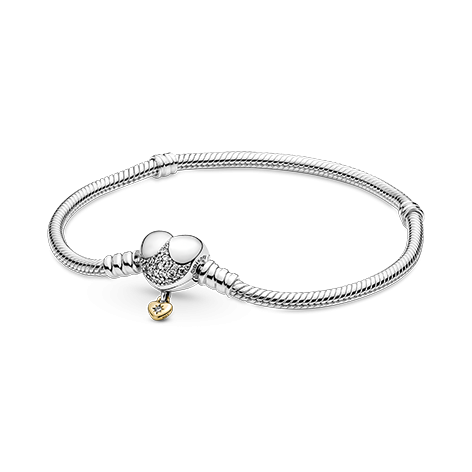 Pandora Disney, Bracciale Chiusura Cuore con Pendente