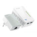 TP-Link TL-WPA4220 KIT adattatore di rete PowerLine 300 Mbit/s Collegamento ethernet LAN Wi-Fi Bianco 1 pz (TP-Link AV500 Powerline Homeplug WiFi Extender with 2 LAN ports , Twin Pack - TL-WPA4220 KI