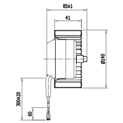 Ventilatore centrifugo MES M15 91923 CLF stufe a pellet 14706089