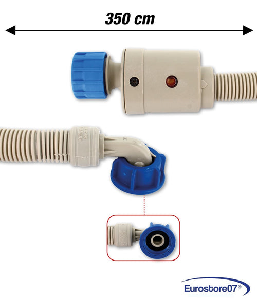 TUBO CARICO LAVATRICE LAVASTOVIGLIE CM 350 CON ACQUASTOP NO ALLAGAMENTO LV 609