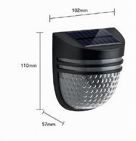 Faretto Applique Led Giardino Ricaricabile 3 W Con Pannello Solare Ip65 Yh0613