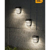 Faretto Applique Led Giardino Ricaricabile 3 W Con Pannello Solare Ip65 Yh0613