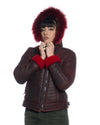 Naomi Montone - Giacca Donna Rosso in vero Montone