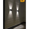 Applique Biemissione Led Lampada Solare Parete Ip65 Luce 3000k 6500k Nero Yh0616