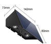 Applique Biemissione Led Lampada Solare Parete Ip65 Luce 3000k 6500k Nero Yh0616