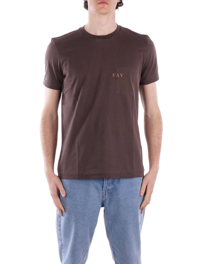 Fay T-shirt e Polo Marrone scuro da uomo