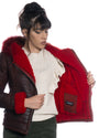 Naomi Montone - Giacca Donna Rosso in vero Montone