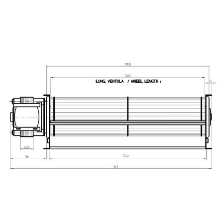 Ventola tangenziale FERGAS 116258 stufe a pellet 14706138