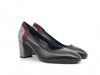 ELLEN decollete nero con tallone decorato