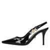 Versace Scarpe con Tacco Nero da donna